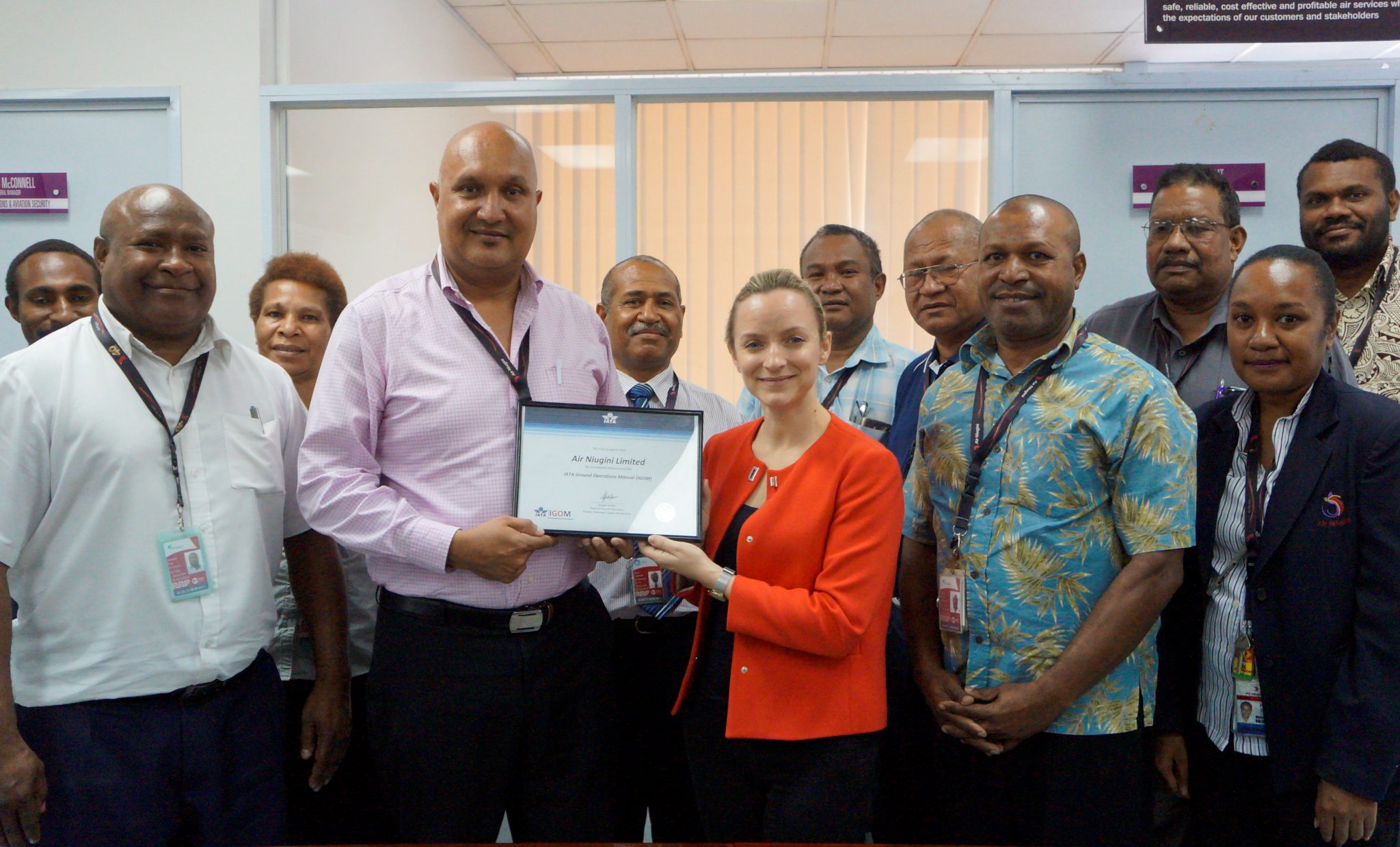 IATA recognises Air Niugini’s Ground Operations Safety Standards