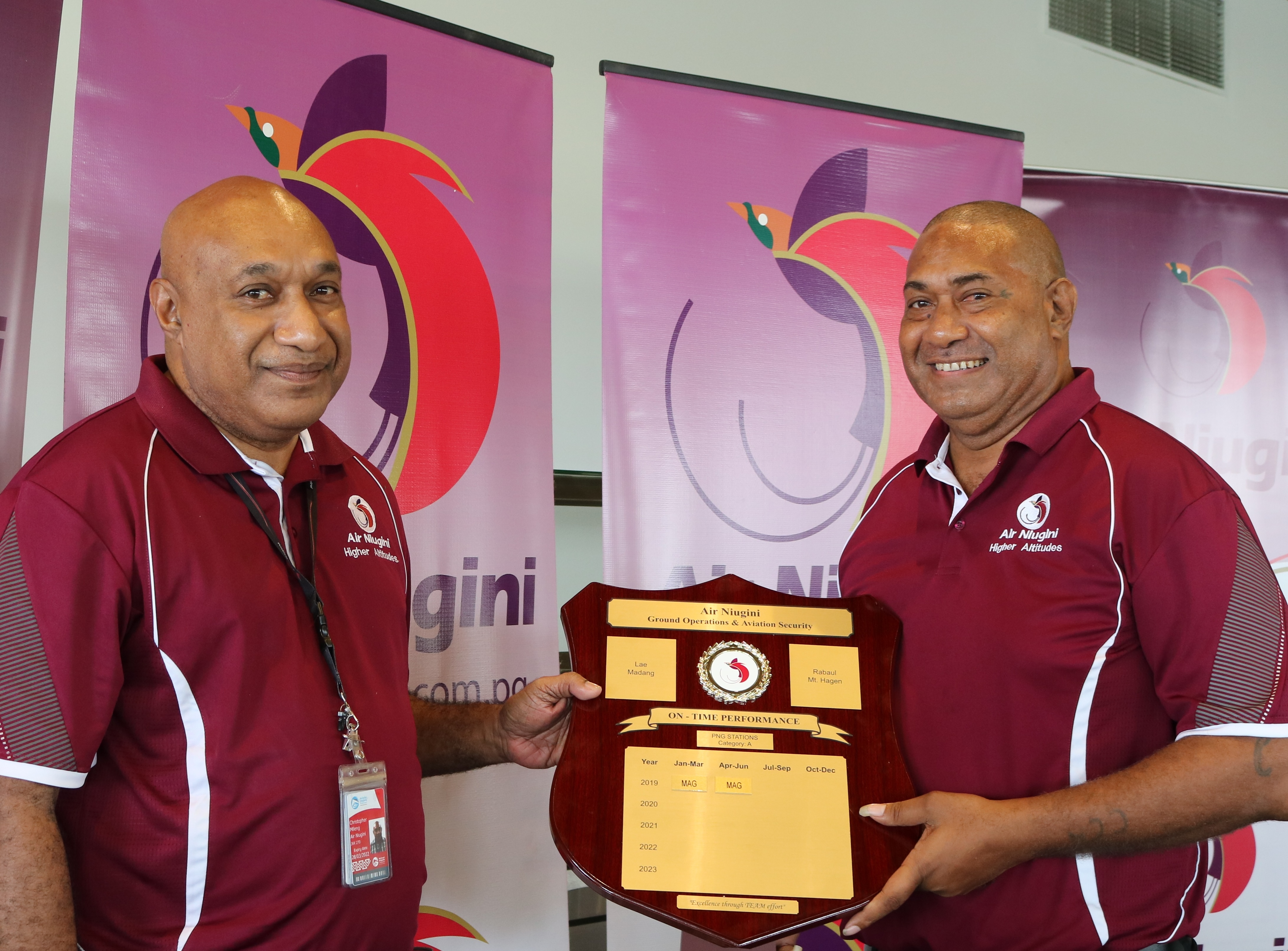 Air Niugini Awards Best Performing Ports